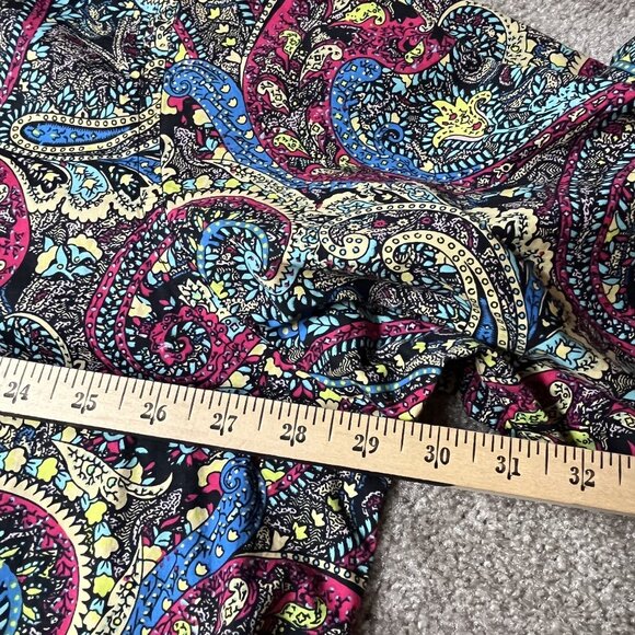 Cremieux Premium Denim Paisley Long Sleeve Button-Down Shirt 3XT Flip Cuff - Picture 10 of 10